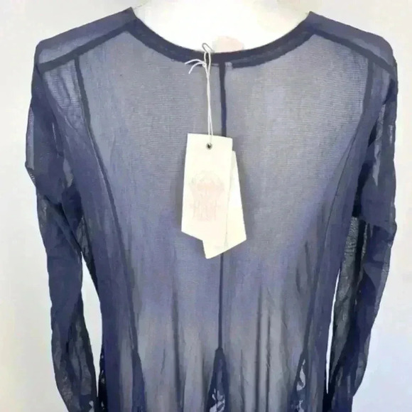 NWT! Free People X We Are HAH Mama C Whit Slip Dress Navy - Picture 11 of 11